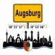 Tasse »Augsburg Skyline & Ortsschild«