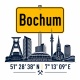 Tasse »Bochum Skyline mit Ortsschild«
