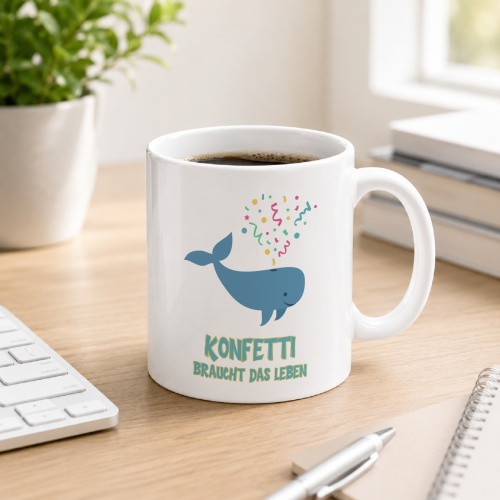 Tasse »Konfetti braucht das Leben«