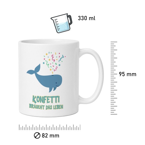 Tasse »Konfetti braucht das Leben«