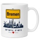 Tasse »Bremen Skyline mit Herz«