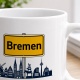 Tasse »Bremen Skyline mit Herz«