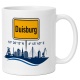 Tasse »Duisburg Skyline & Koordinaten«