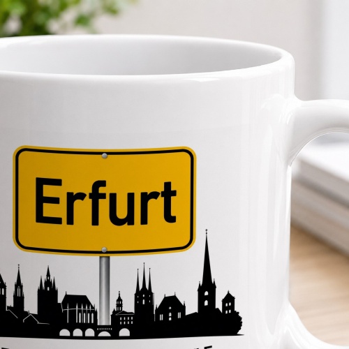 Tasse »Erfurt Skyline & Herz«