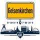 Tasse »Gelsenkirchen Skyline & Ortsschild«