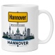 Tasse »Hannover Skyline mit Ortsschild«