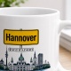 Tasse »Hannover Skyline mit Ortsschild«