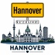 Tasse »Hannover Skyline mit Ortsschild«