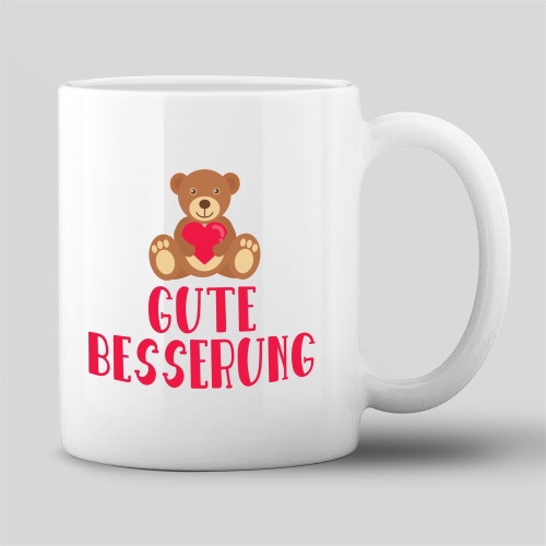 Tasse »Gute Besserung« mit Teddy-Motiv