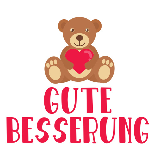 Tasse »Gute Besserung« mit Teddy-Motiv