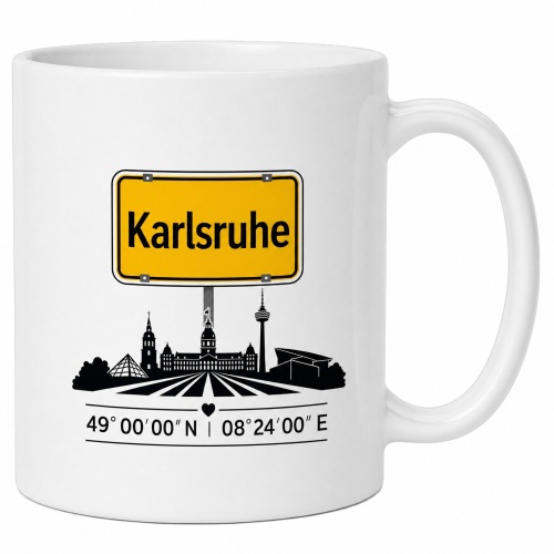 Tasse »Karlsruhe Stadtmotiv«