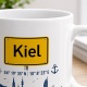 Tasse »Kiel Städteschild & Skyline«