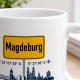 Tasse »Magdeburg Skyline & Ortsschild«