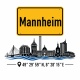 Tasse »Mannheim Skyline & Ortsschild«