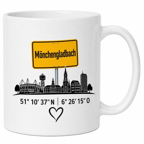 Tasse »Mönchengladbach Skyline mit...