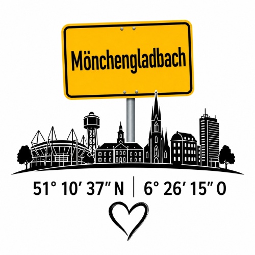 Tasse »Mönchengladbach Skyline mit...