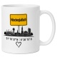 Tasse »Mönchengladbach Skyline mit Koordinaten«