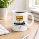Tasse »Mönchengladbach Skyline mit Koordinaten«