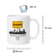 Tasse »Mönchengladbach Skyline mit Koordinaten«