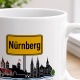 Tasse »Nürnberg Skyline & Ortsschild«