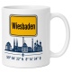 Tasse »Wiesbaden Skyline & Ortsschild«