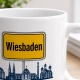Tasse »Wiesbaden Skyline & Ortsschild«