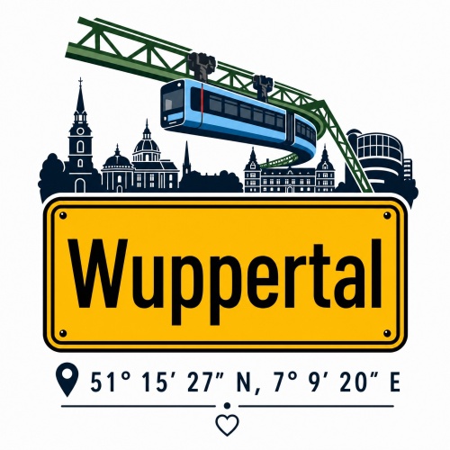 Tasse »Wuppertal Skyline & Schwebebahn«