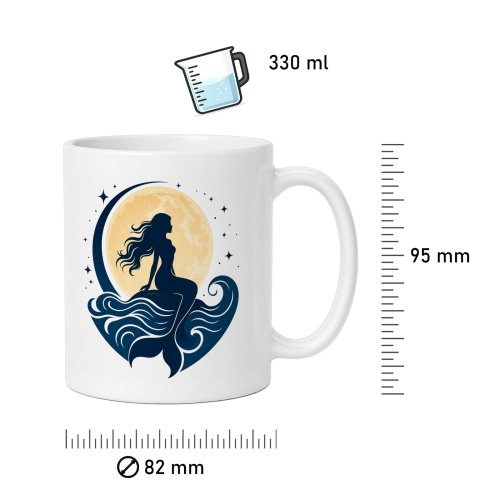 Tasse »Meerjungfrau im Mondschein«