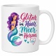 Tasse »Glitzer im Haar, Meer im Herzen«