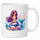 Tasse »Meerjungfrau mit Muscheln & Wellen«