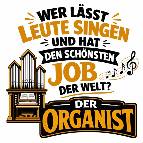 Tasse »Wer lässt Leute singen… Der Organist«