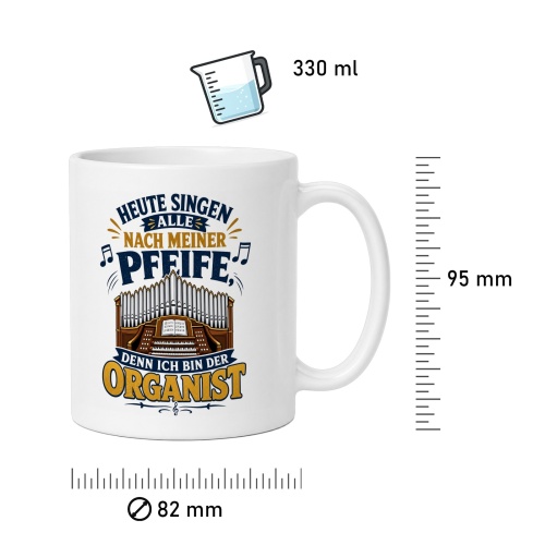 Tasse »Heute singen alle nach meiner Pfeife«