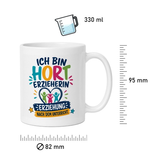 Tasse »Ich bin Horterzieherin – Erziehung nach dem Unterricht«