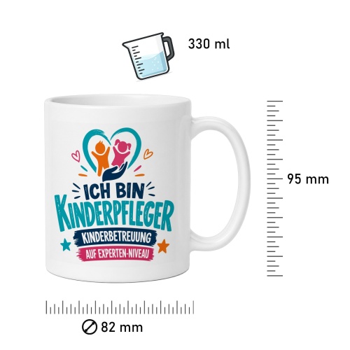 Tasse »Ich bin Kinderpfleger – Kinderbetreuung auf Experten-Niveau«