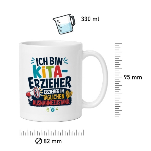 Tasse »Ich bin Kita-Erzieher – Ausnahmezustand«