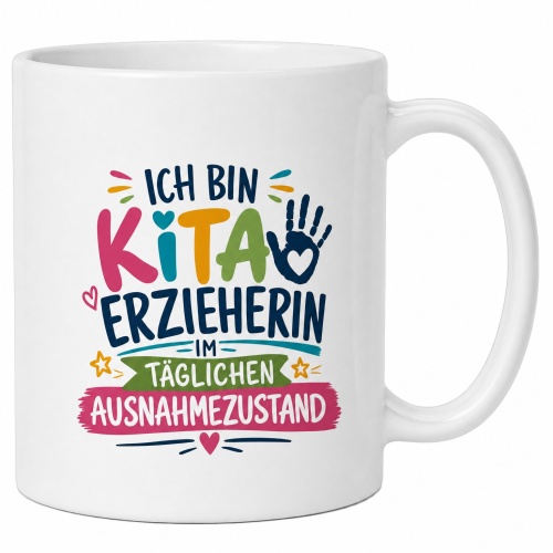 Tasse »Ich bin Kita-Erzieherin im...