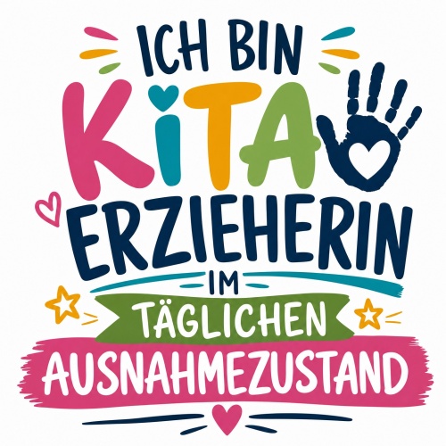 Tasse »Ich bin Kita-Erzieherin im...
