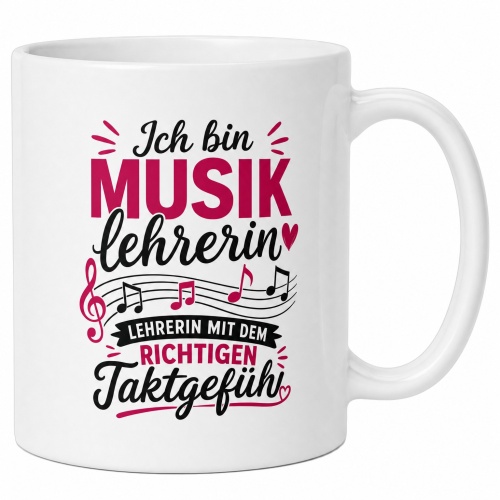 Tasse »Ich bin Musiklehrerin – mit...