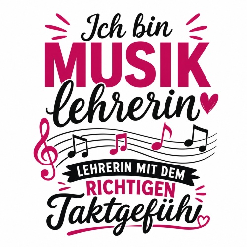 Tasse »Ich bin Musiklehrerin – mit Taktgefühl«