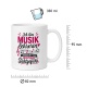 Tasse »Ich bin Musiklehrerin – mit Taktgefühl«