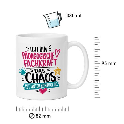 Tasse »Ich bin pädagogische Fachkraft – das Chaos ist unter Kontrolle«