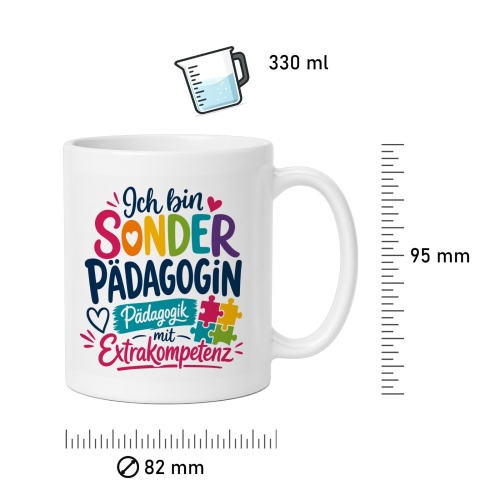 Tasse »Ich bin Sonderpädagogin – Extrakompetenz«