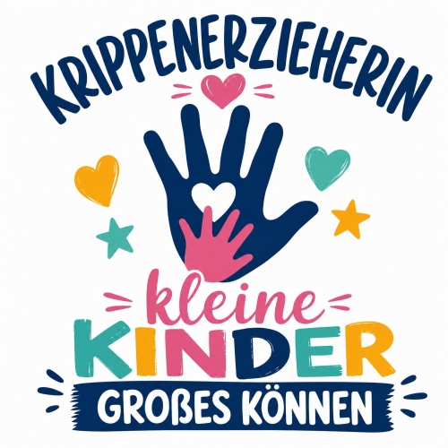 Tasse »Krippenerzieherin kleine Kinder großes Können«