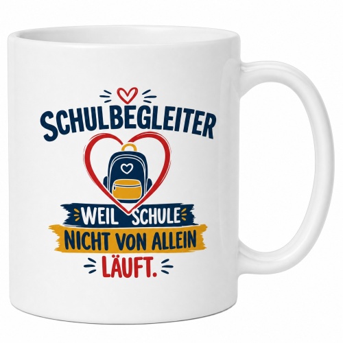 Tasse »Schulbegleiter – Weil Schule nicht von...