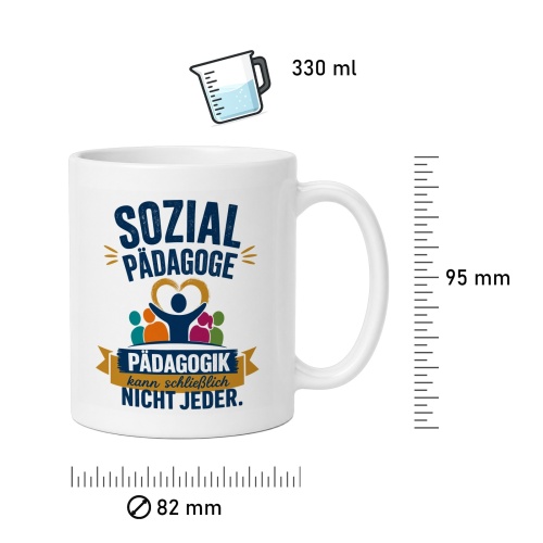 Tasse »Sozialpädagoge – Pädagogik kann nicht jeder«