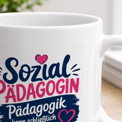 Tasse »Sozialpädagogin – Pädagogik kann schließlich nicht jede«