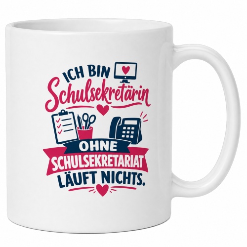 Tasse »Ich bin Schulsekretärin – ohne...
