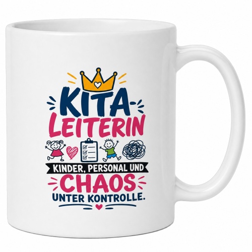 Tasse »Kita-Leiterin – Kinder, Personal &...