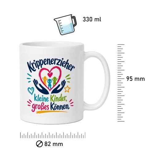 Tasse »Krippenerzieher – Kleine Kinder, großes Können«