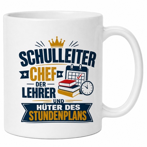 Tasse »Schulleiter – Chef der Lehrer und...